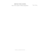 Bedroom Scene (for mezzo, baritone, and string quartet)