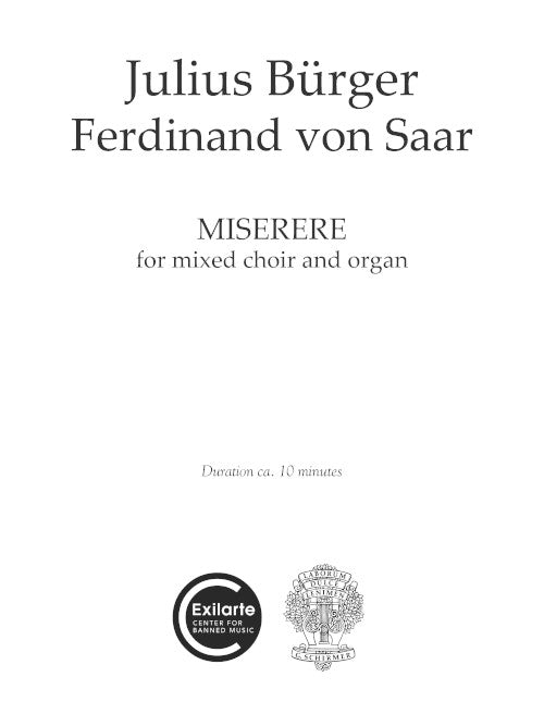 Miserere (SATB Chorus and organ)