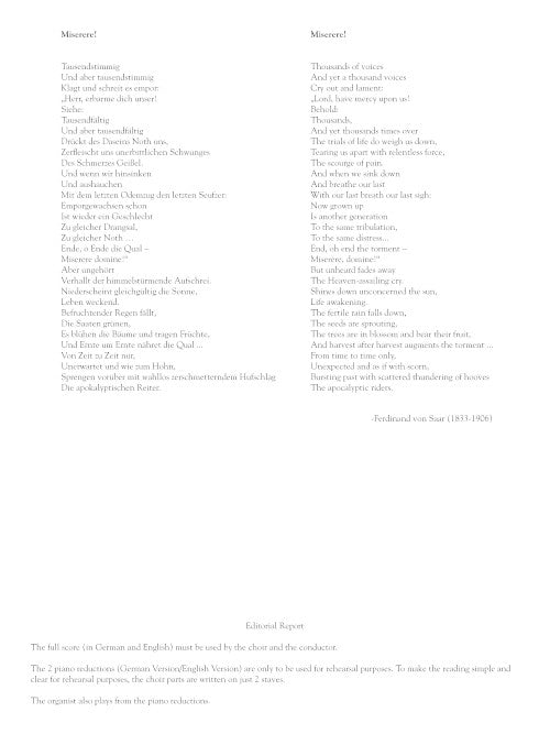 Miserere (SATB Chorus and organ)