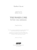 The Inner Core for Low Voice and piano - Digital (Not Printable)