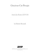 Gracious Cat Boogie (for mallet quartet and vocal quartet)