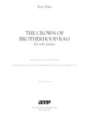 The Crown of Brotherhood Rag (for piano)