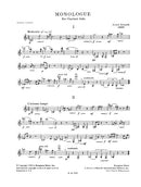 Monologue for clarinet solo - Digital