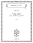 El mundo, from the opera “El último sueño de Frida y Diego” (for mezzo and string quartet) - Digital (Not Printable)
