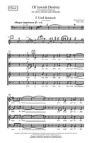 Of Jewish Destiny (choral octavo)