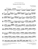 Sonata for Solo Viola - Digital