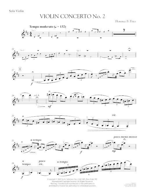 Violin Concerto No. 2 (piano reduction)