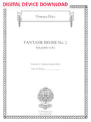 Fantasie nègre No. 2 in G Minor - Digital (Not Printable)