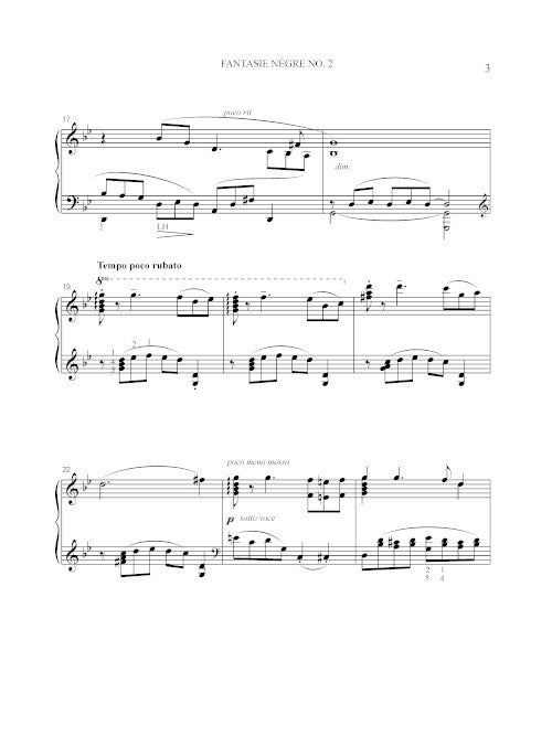 Fantasie nègre No. 2 in G Minor - Digital (Not Printable)