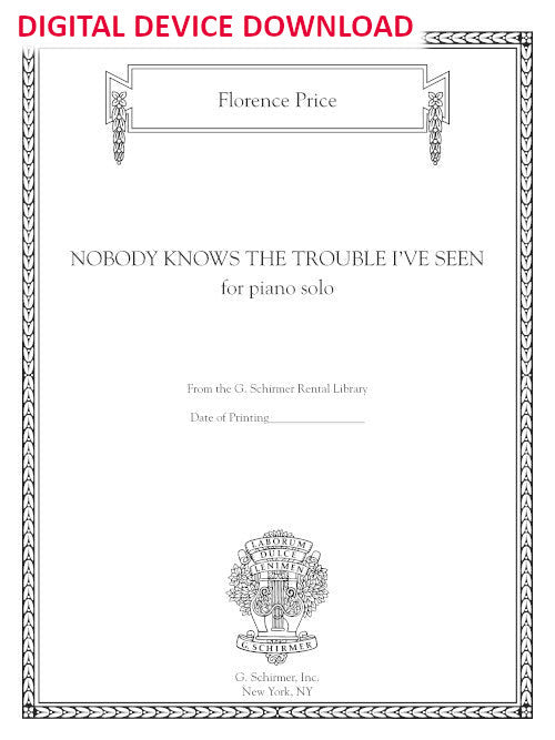 Nobody Knows the Trouble I've Seen - Digital (Not Printable)