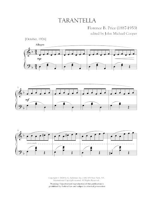 Tarantella - Digital (Not Printable)