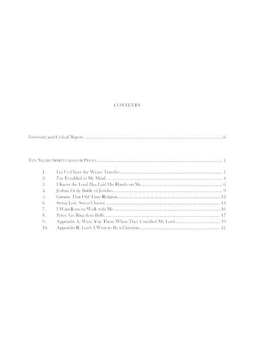 Ten Negro Spirituals - Digital (Not Printable)