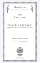 Year of Our Burning (male chorus and marimba)