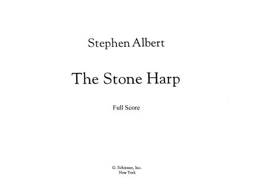 Stone Harp, for solo tenor and ensemble