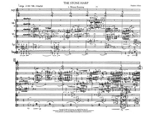 Stone Harp, for solo tenor and ensemble