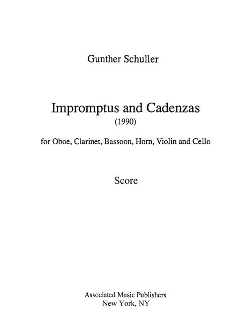 Impromptus and Cadenzas