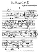 For Piano I and II