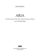 Aria: Song for the Rainy Season