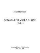 Sonata for Viola Alone