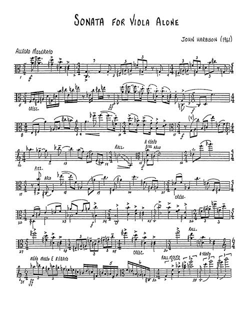 Sonata for Viola Alone