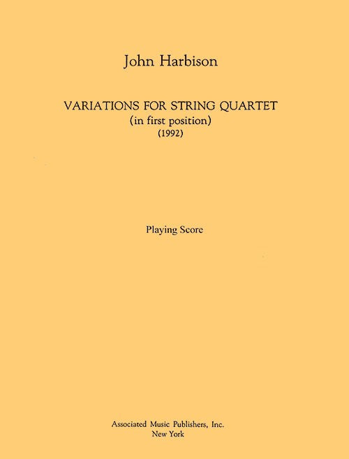 Variations for String Quartet (in First Position)