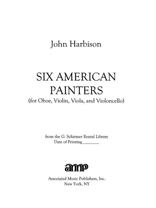 Six American Painters (oboe version)