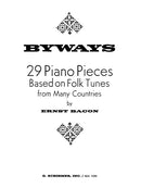 Byways: 29 Piano Pieces based on Folk Tunes from Many Countries