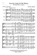 Evening Song of the Weary