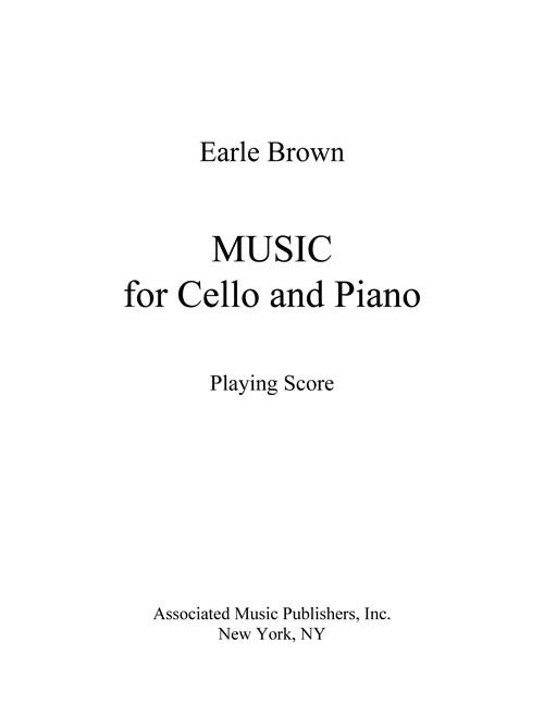 Music for Cello and Piano