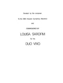 Four Impromptus for Saxophone and Piano