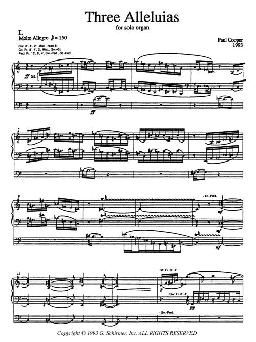 Three Alleluias for solo organ