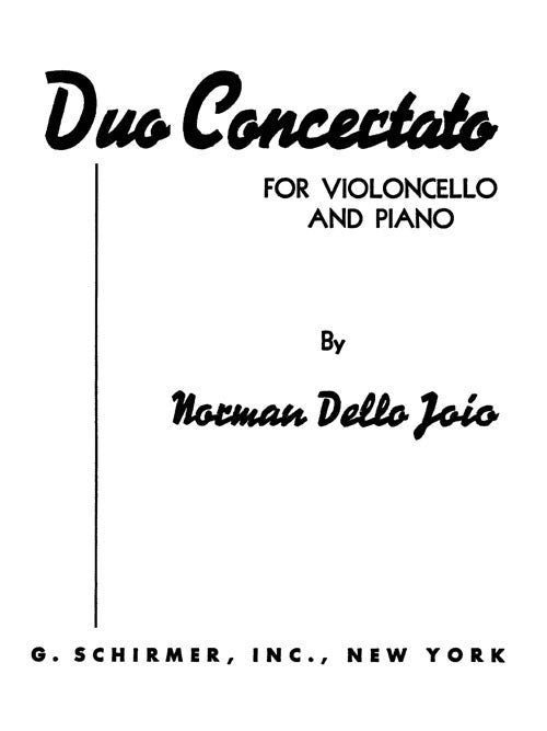 Duo Concertato (for cello and piano)