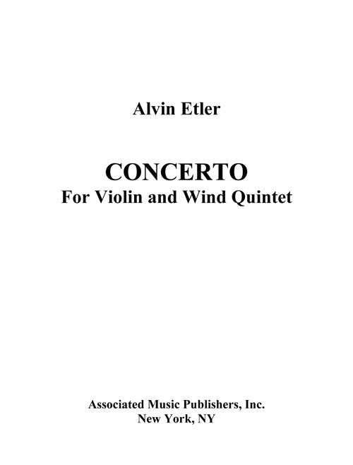 Concerto for Violin and Wind Quintet