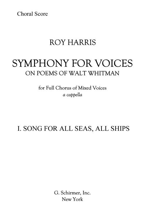 Song for All Seas, All Ships