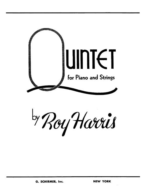 Quintet, for Piano and Strings
