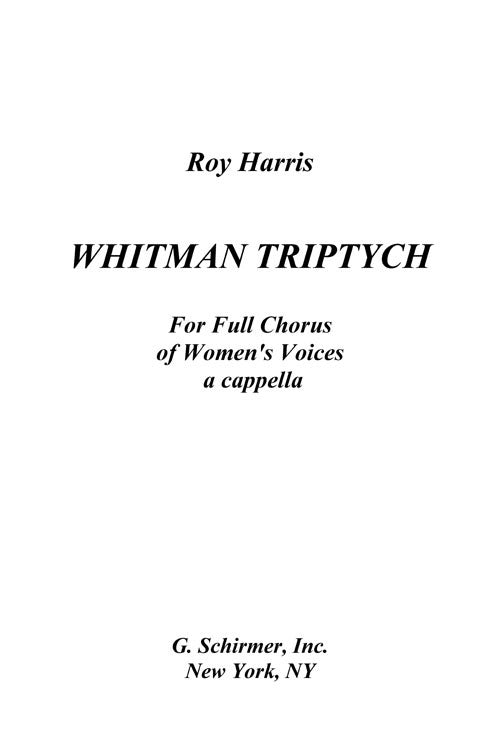Whitman Triptych