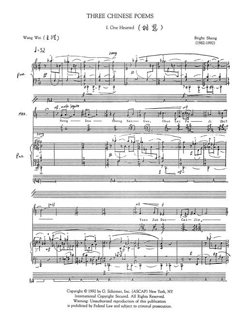Three Chinese Three Chinese Poems
