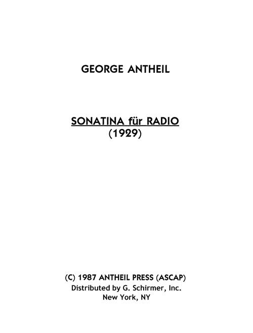 Sonatina für Radio