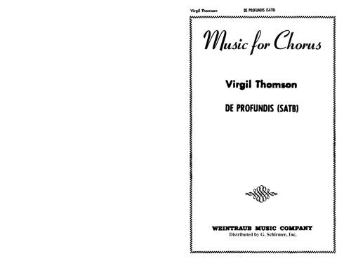 De Profundis, for mixed chorus