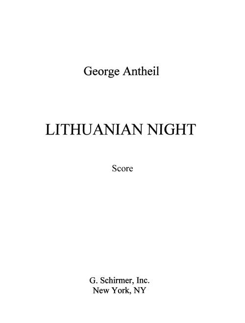 Lithuanian Night (string quartet)