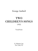 Two Children's Songs