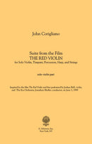 Suite from 'The Red Violin' - solo part (violin)