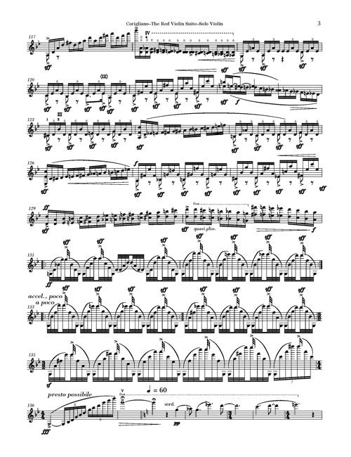 Suite from 'The Red Violin' - solo part (violin)