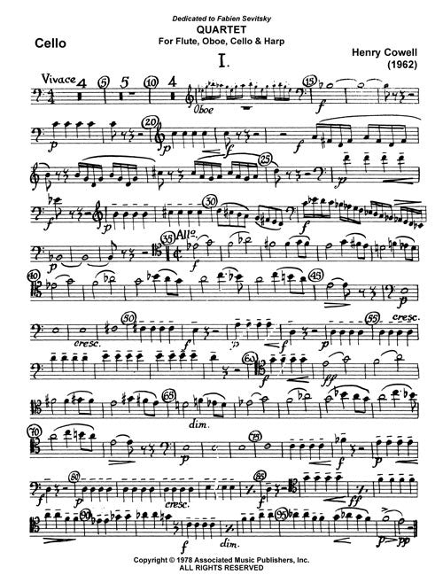 Quartet (for Flute, Oboe, Cello and Harp)