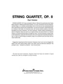 String Quartet, Op. 8