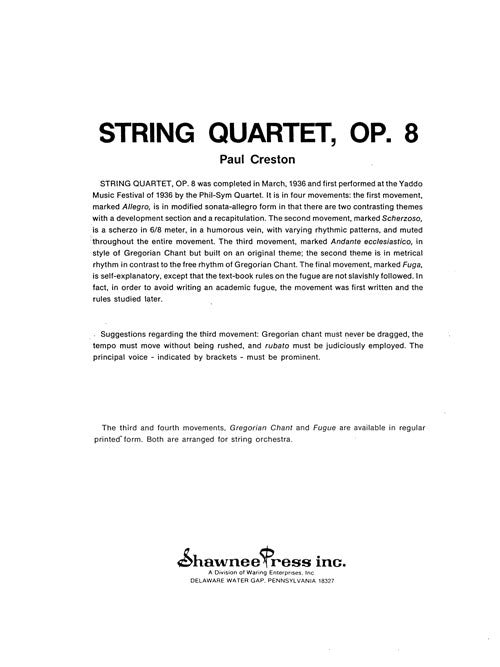 String Quartet, Op. 8