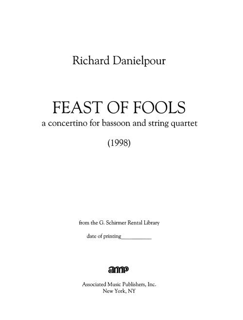 Feast of Fools - Concertino for Bassoon and String Quartet