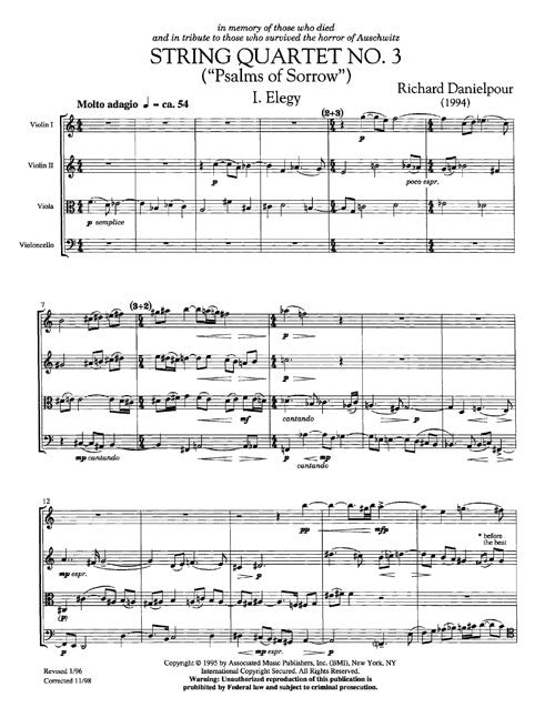 String Quartet No. 3, “Psalms of Sorrow”