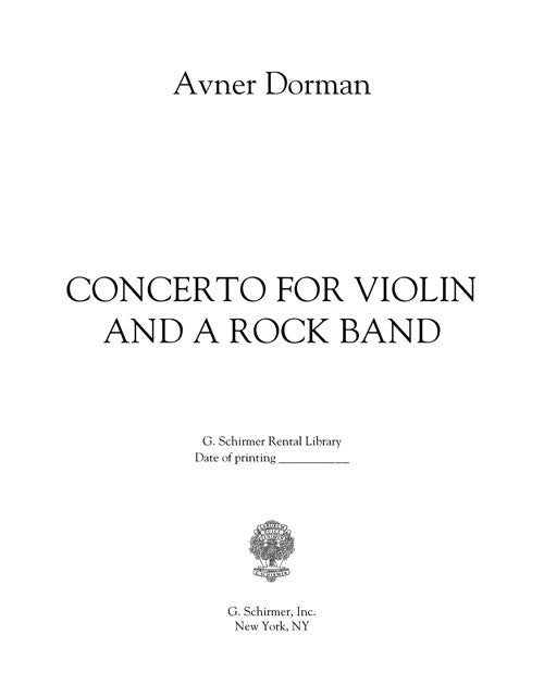 Concerto for Violin and a Rock Band