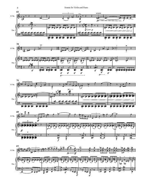 Sonata for Violin and Piano - Digital (Not Printable)